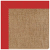 Islamorada-Basketweave Canvas Jockey Red Indoor/Outdoor Bordere Rectangle Corner image