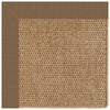 Islamorada-Basketweave Canvas Cocoa Indoor/Outdoor Bordere Rectangle Corner image