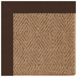 Islamorada-Diamond Canvas Bay Brown Indoor/Outdoor Bordere Rectangle Corner image