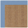 Islamorada-Herringbone Canvas Air Blue Indoor/Outdoor Bordere Rectangle Corner image