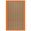 Islamorada-Herringbone Canvas Tangerine Indoor/Outdoor Bordere Rectangle image