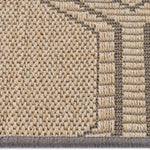 Reed Sand Black Machine Woven Rug Rectangle Cross Section image