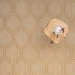 Reed Sand Machine Woven Rug Rectangle Roomshot image