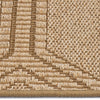 Reed Sand Machine Woven Rug Rectangle Cross Section image