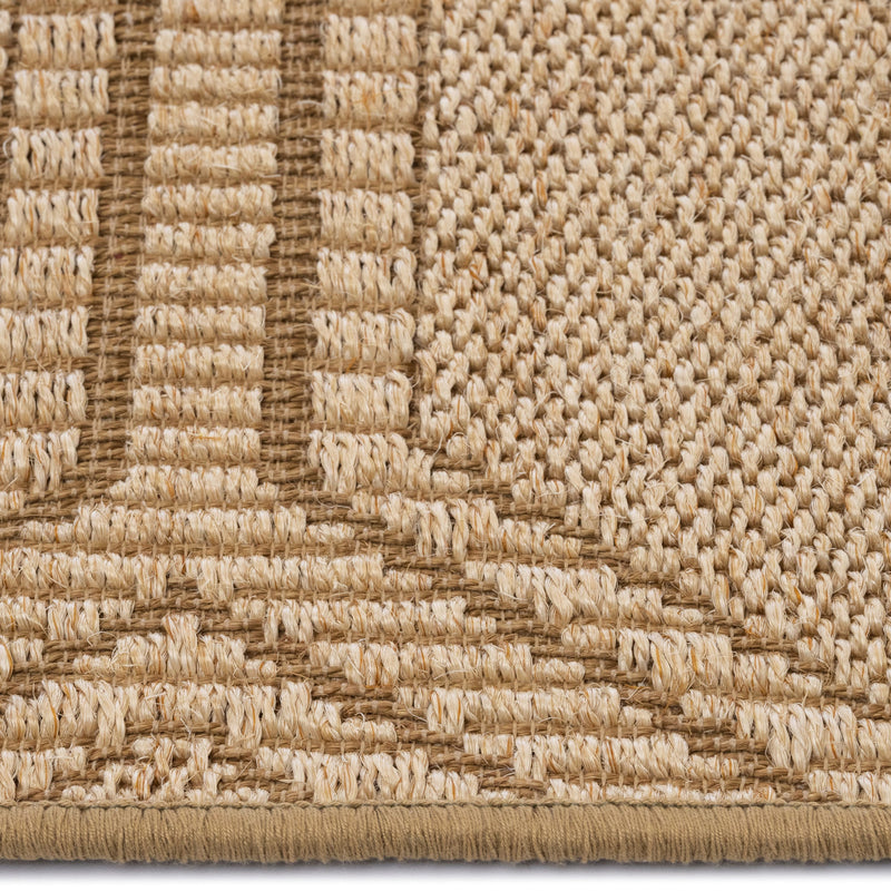 Reed Sand Machine Woven Rug Rectangle Cross Section image