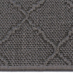 Hugo Graphite Machine Woven Rug Rectangle Cross Section image