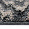 Mineral-Flamestitch Blue Slate Machine Woven Rug Rectangle Cross Section image