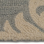 Camille Icy Blue Hand Tufted Rug Rectangle Cross Section image