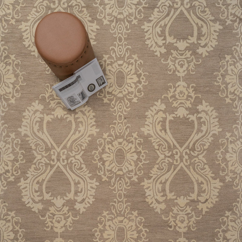 Camille Flax Hand Tufted Rug Rectangle Roomshot image