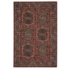 Lineage-Qashqai Red Navy Machine Woven Rug Rectangle image