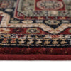 Lineage-Qashqai Red Navy Machine Woven Rug Rectangle Cross Section image