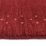 Simply Gabbeh Red Clay Hand Loomed Area Rug Rectangle Cross Section image