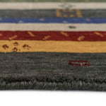 Simply Gabbeh Multi Hand Loomed Area Rug Rectangle Cross Section image