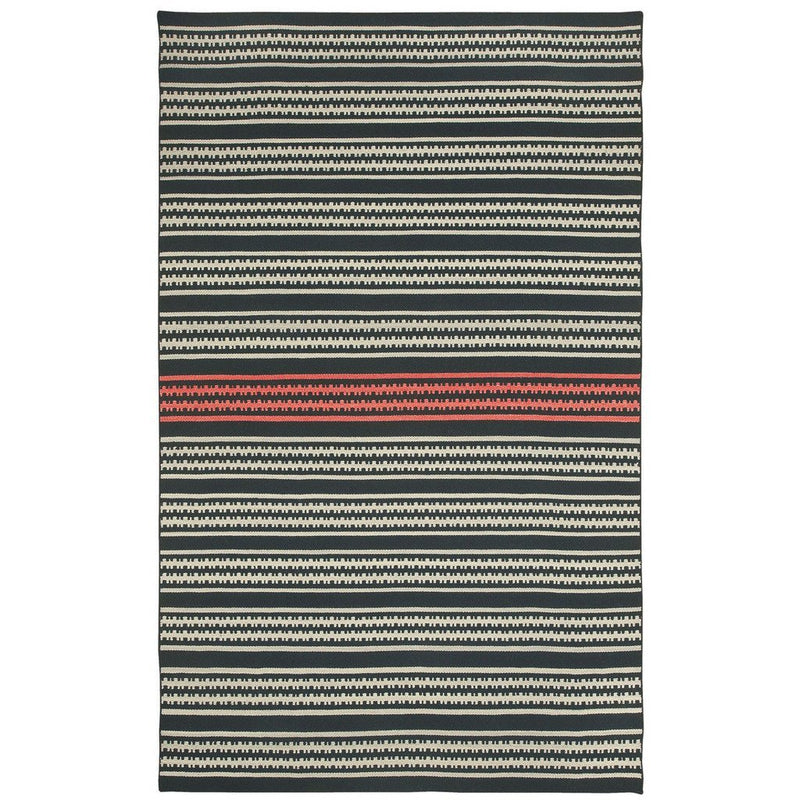 Dokka Stripe Kettle Blush Flat Woven Rug Rectangle image