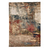 Landis-Abstract Blue Multi Machine Woven Rug Rectangle image
