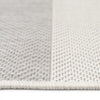 Finesse-Stripe Silver Machine Woven Rug Rectangle Cross Section image