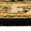 Eloquent Garden Brilliant Black Hand Tufted Rug Rectangle Cross Section image