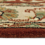 Eloquent Garden Arabian Red Hand Tufted Rug Rectangle Cross Section image