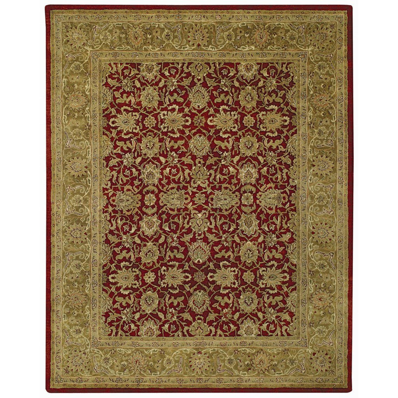 Velvet-Meshed Tuscan Red Hand Tufted Rug Rectangle image