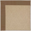 Creative Concepts-Cane Wicker Canvas Cocoa Machine Tufted Rug Rectangle image