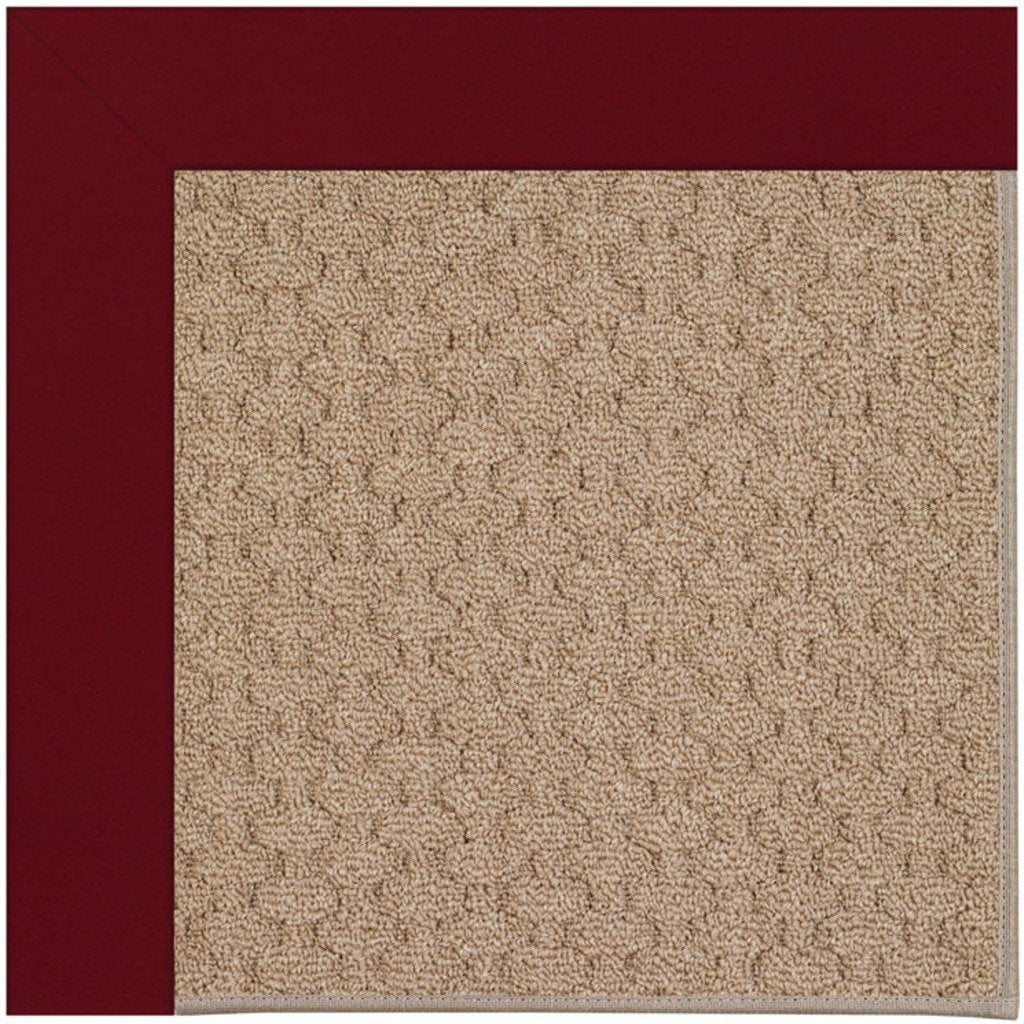 Creative Concepts-Grassy Mtn. Canvas Burgundy Machine Tufted Rug Rectangle image