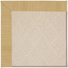 Creative Concepts-White Wicker Dupione Bamboo Machine Tufted Rug Rectangle image