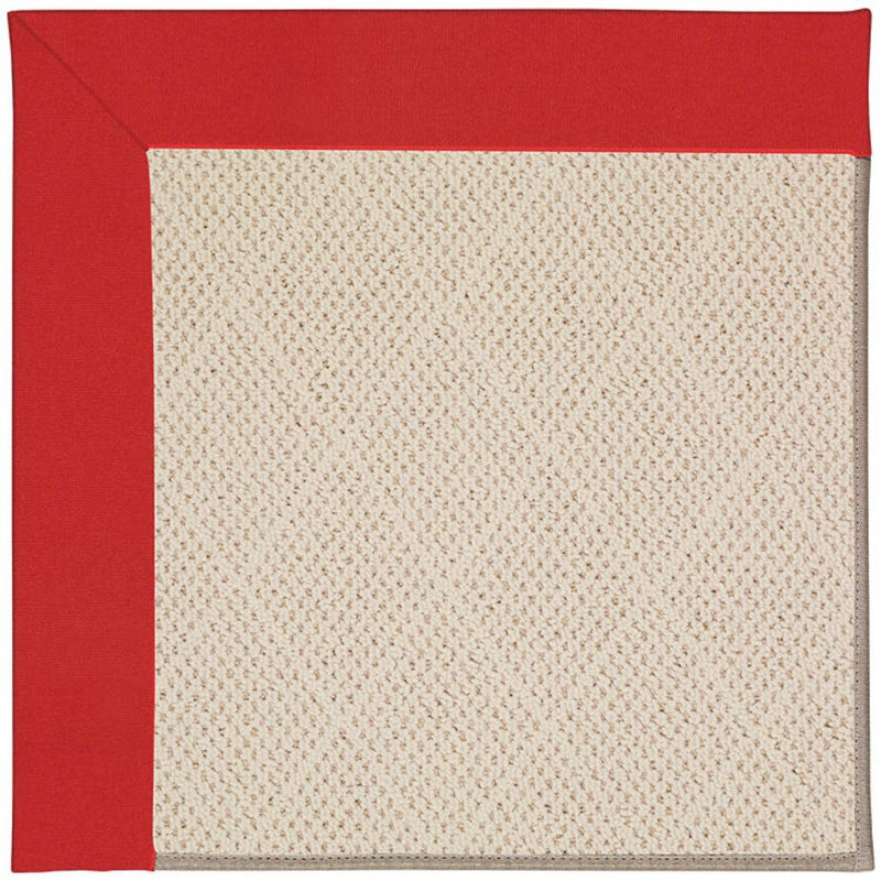 Creative Concepts-White Wicker Canvas Jockey Red Machine Tufted Rug Rectangle image