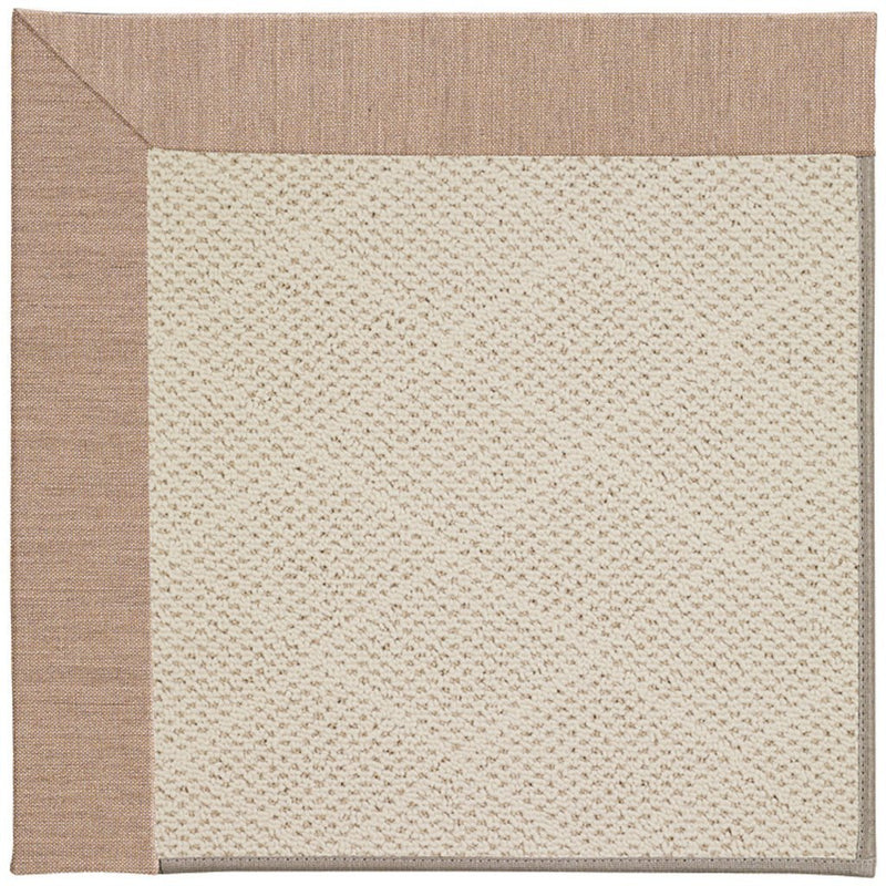 Creative Concepts-White Wicker Cast Petal Machine Tufted Rug Rectangle image