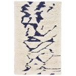 Nomad Ivory Navy Hand Knotted Rug Rectangle image