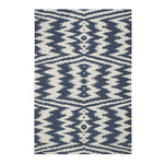 Uzbek Bokrum Blue Flat Woven Rug Rectangle image