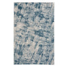 Brushstrokes Prussian Blue Machine Woven Rug Rectangle image