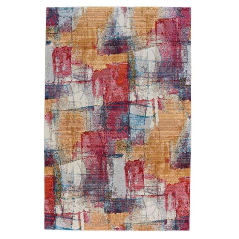 Fuego-Canvas Red Multi Machine Woven Rug Rectangle image