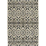 Finesse-Tile Charcoal Machine Woven Rug Rectangle image