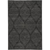 Quarry Black Grey Machine Woven Rug Rectangle image