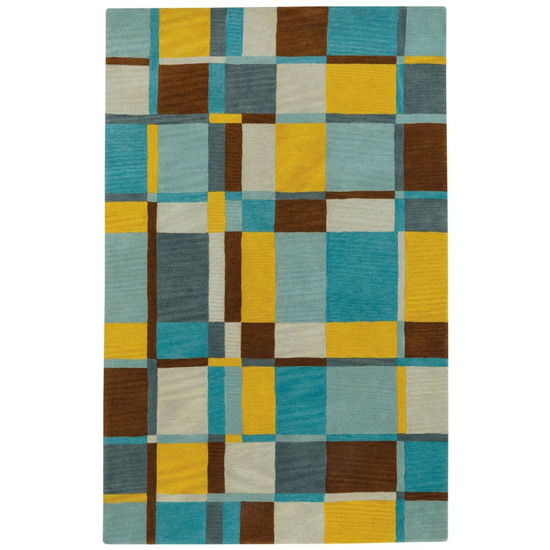 Tempo Groovy Gold Hand Tufted Rug Rectangle image